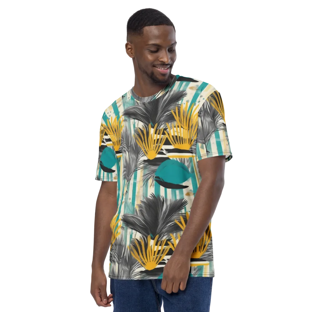 Turmeric Canopy on Men's Crew Neck T-Shirt — Left