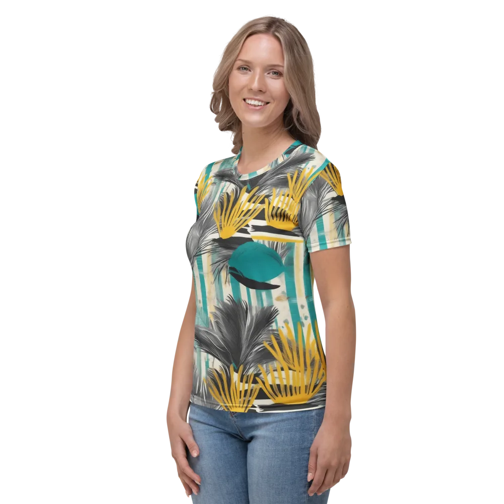 Turmeric Canopy on Women's Crew Neck T-Shirt — Left