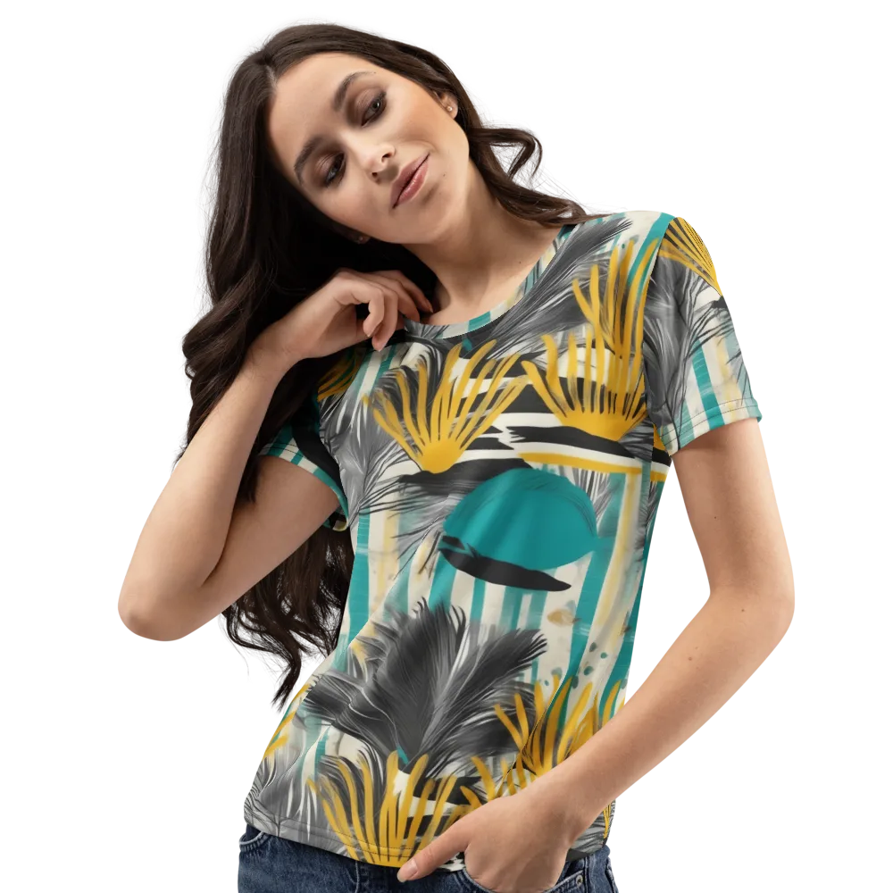 Turmeric Canopy on Women's Crew Neck T-Shirt — Left Front