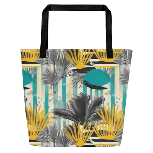Turmeric Canopy on a Large Tote Bag W/ Pocket
