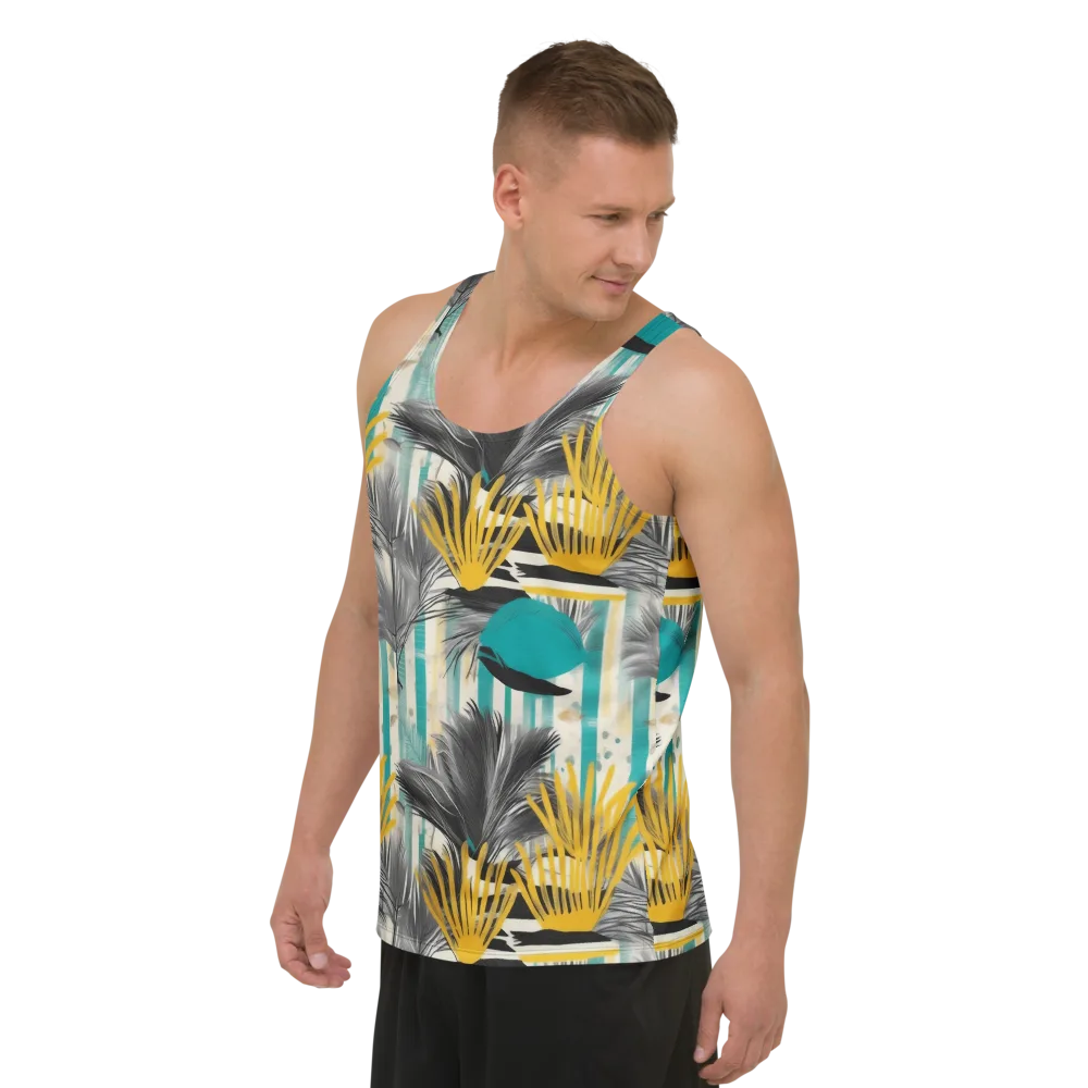 Turmeric Canopy on Men's Tank Top — Left Front