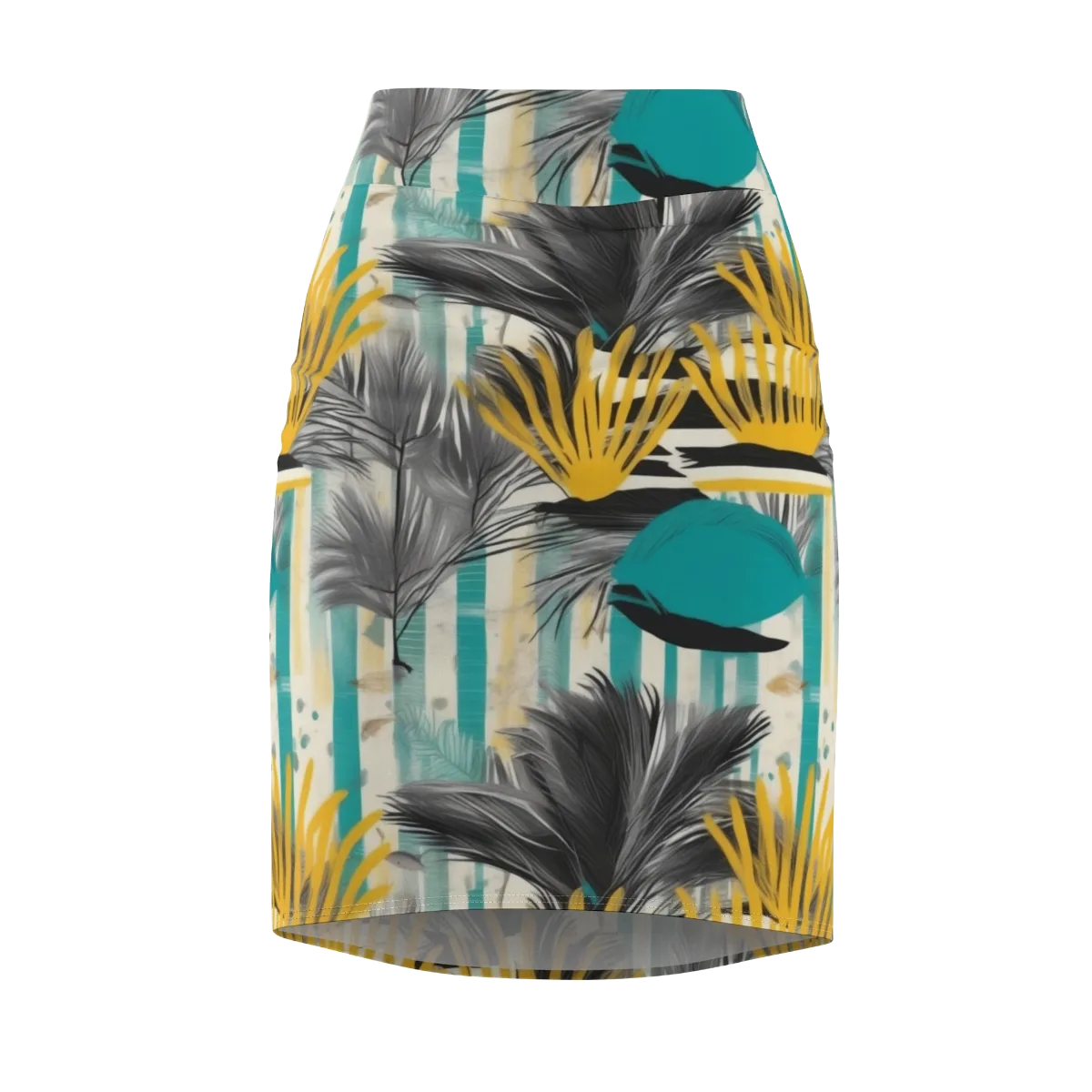 Turmeric Canopy on Pencil Skirt — Front