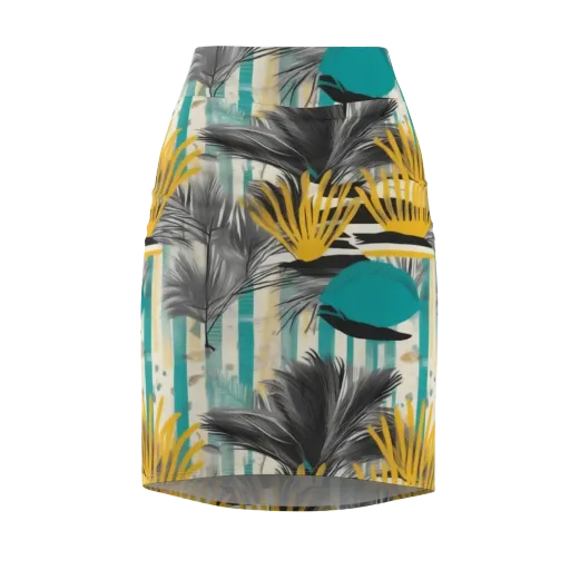 Turmeric Canopy on a Pencil Skirt