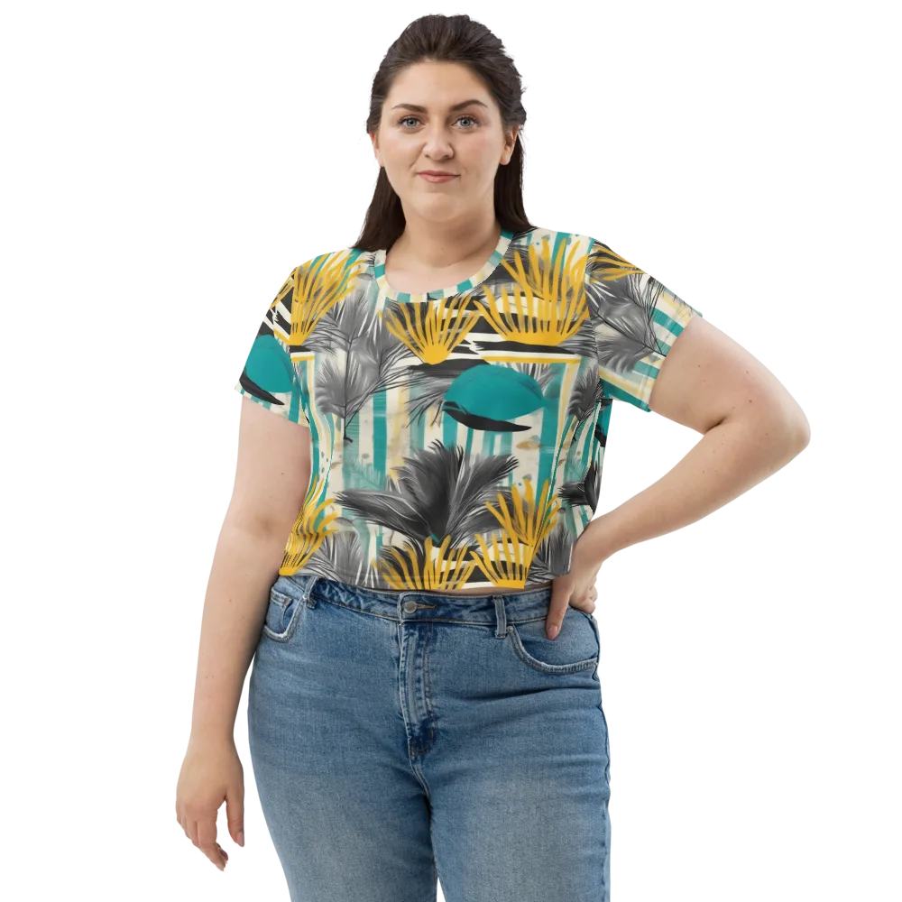 Turmeric Canopy on Crop Tee — Front
