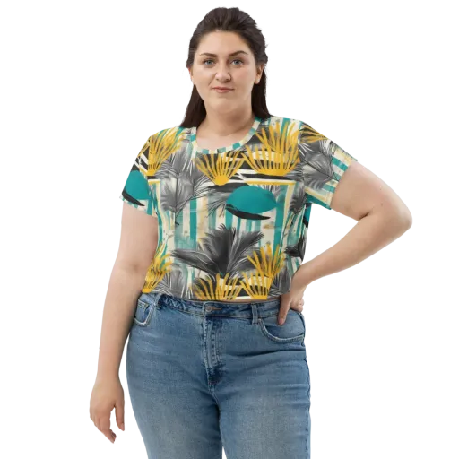 Turmeric Canopy on a Crop Tee