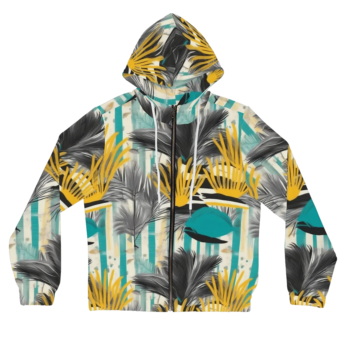 Turmeric Canopy on Women's Full-Zip Hoodie — Front