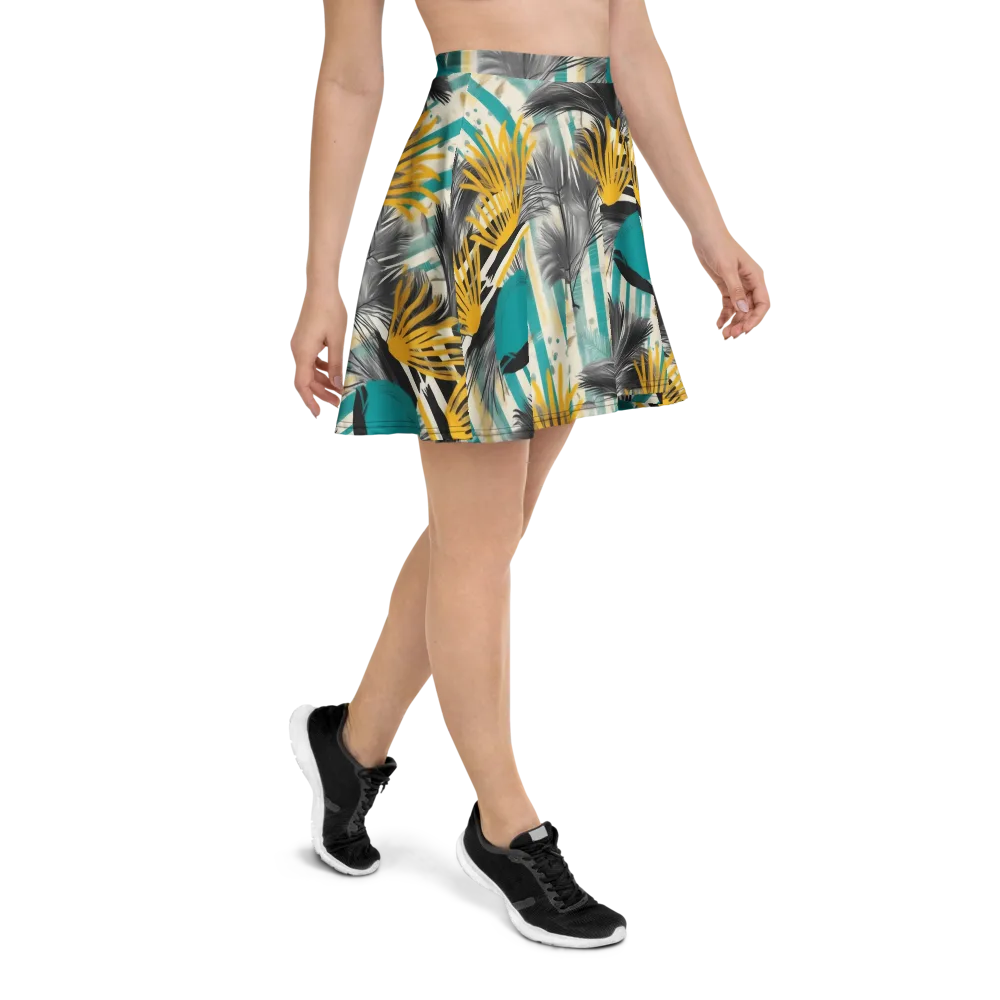 Turmeric Canopy on Skater Skirt — Right