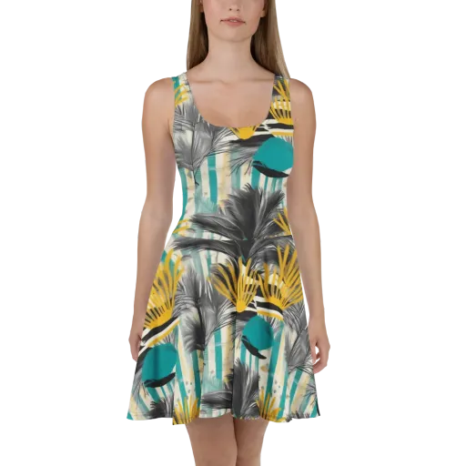 Turmeric Canopy on a Skater Dress