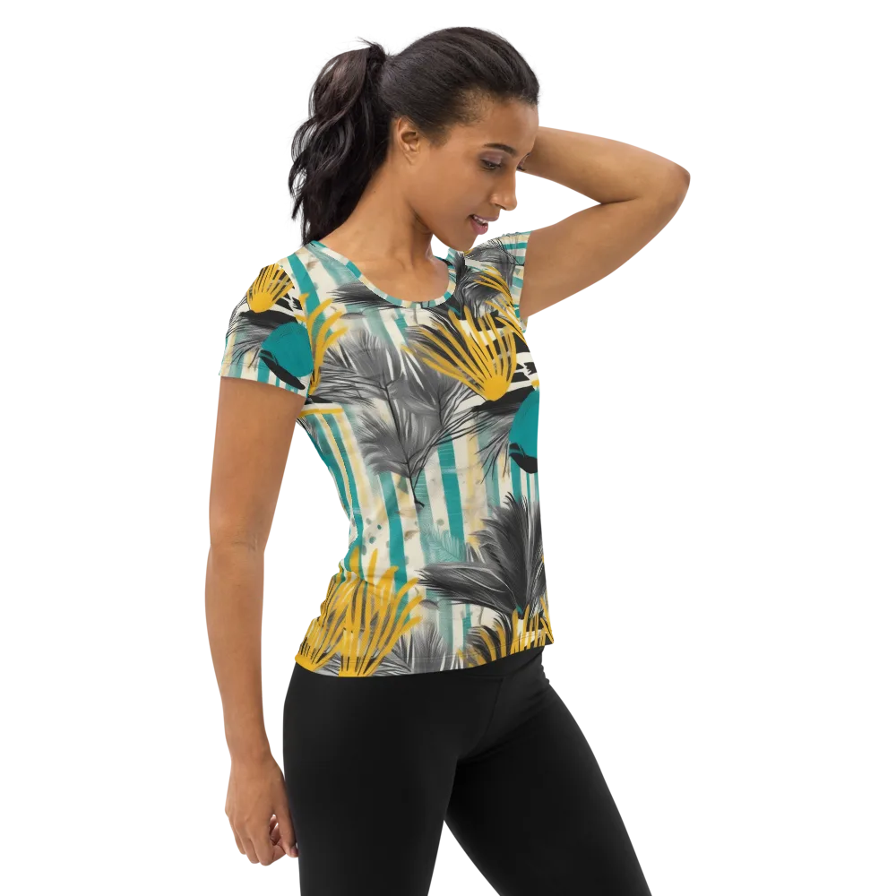 Turmeric Canopy on Women's Athletic T-Shirt — Right