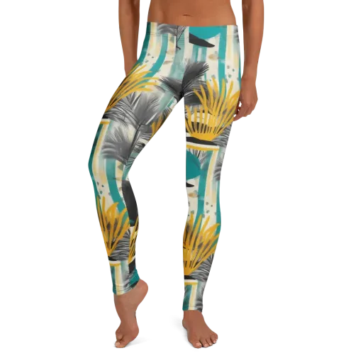 Turmeric Canopy on a Leggings