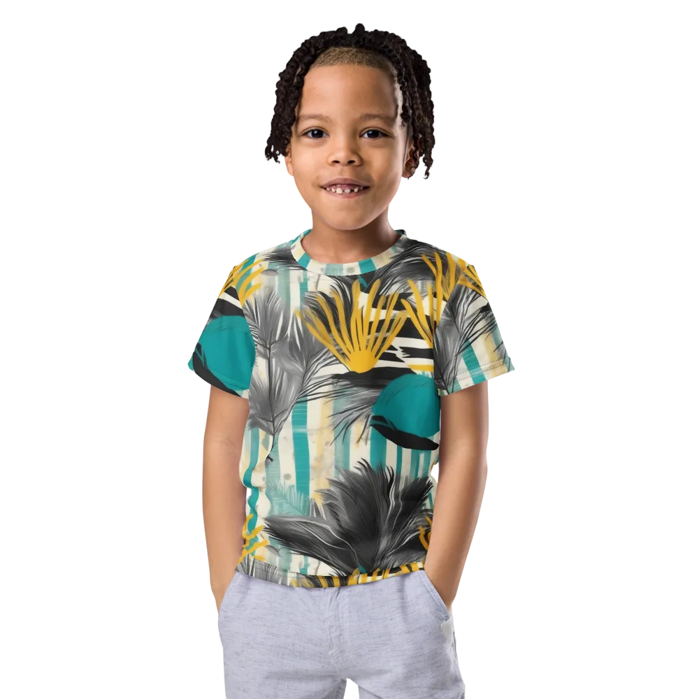 Turmeric Canopy on Kids Crew Neck T-Shirt — Front