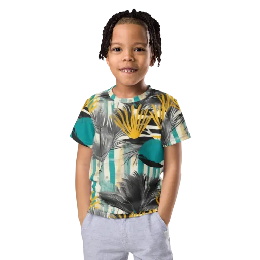 Turmeric Canopy on a Kids Crew Neck T-Shirt