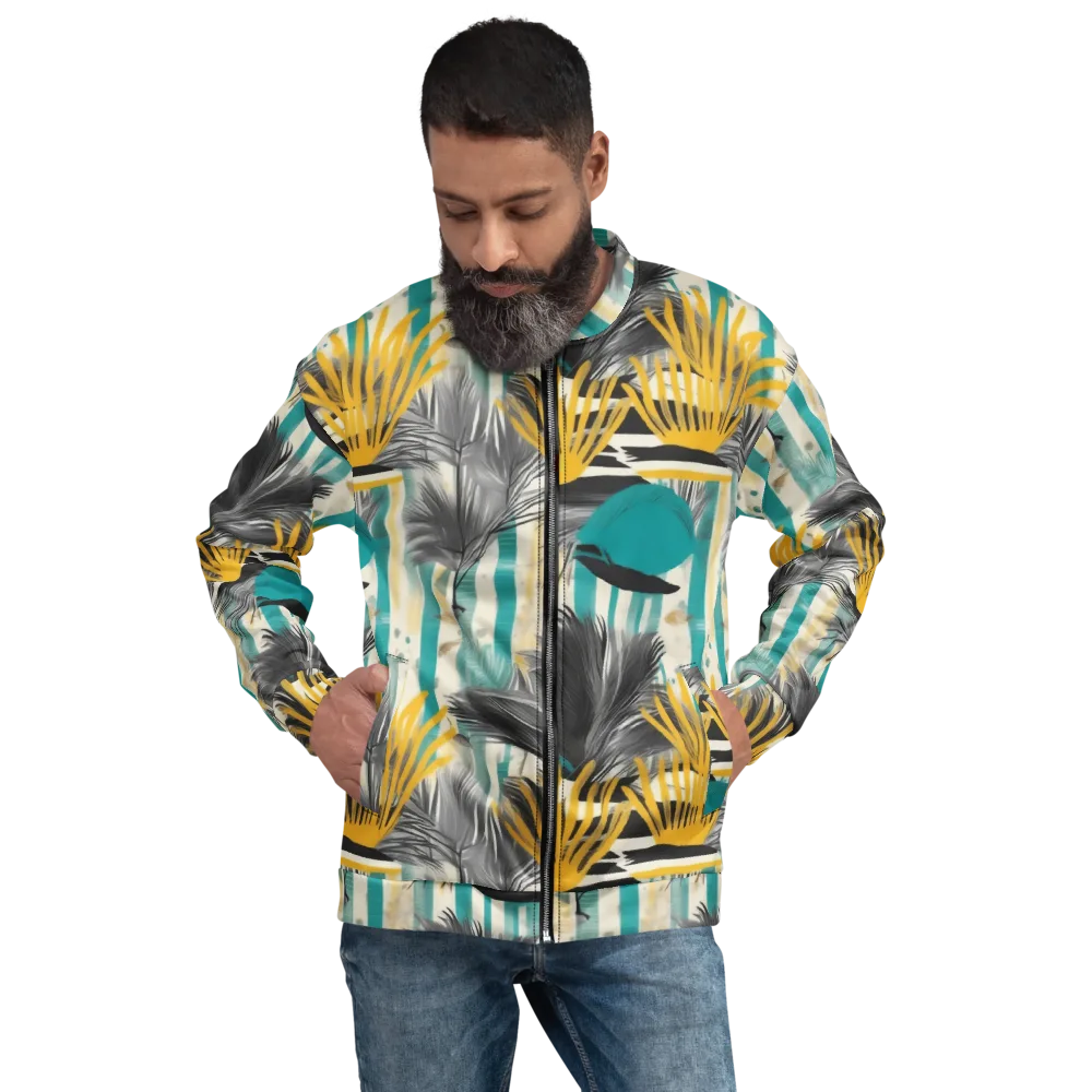 Turmeric Canopy on Bomber Jacket — Front