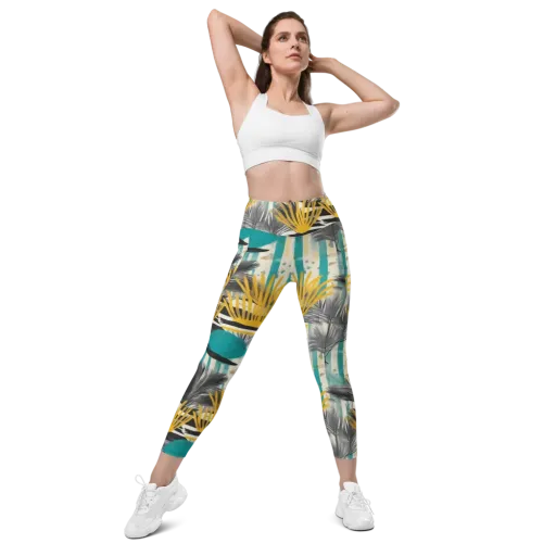 Turmeric Canopy on a Leggings with Pockets