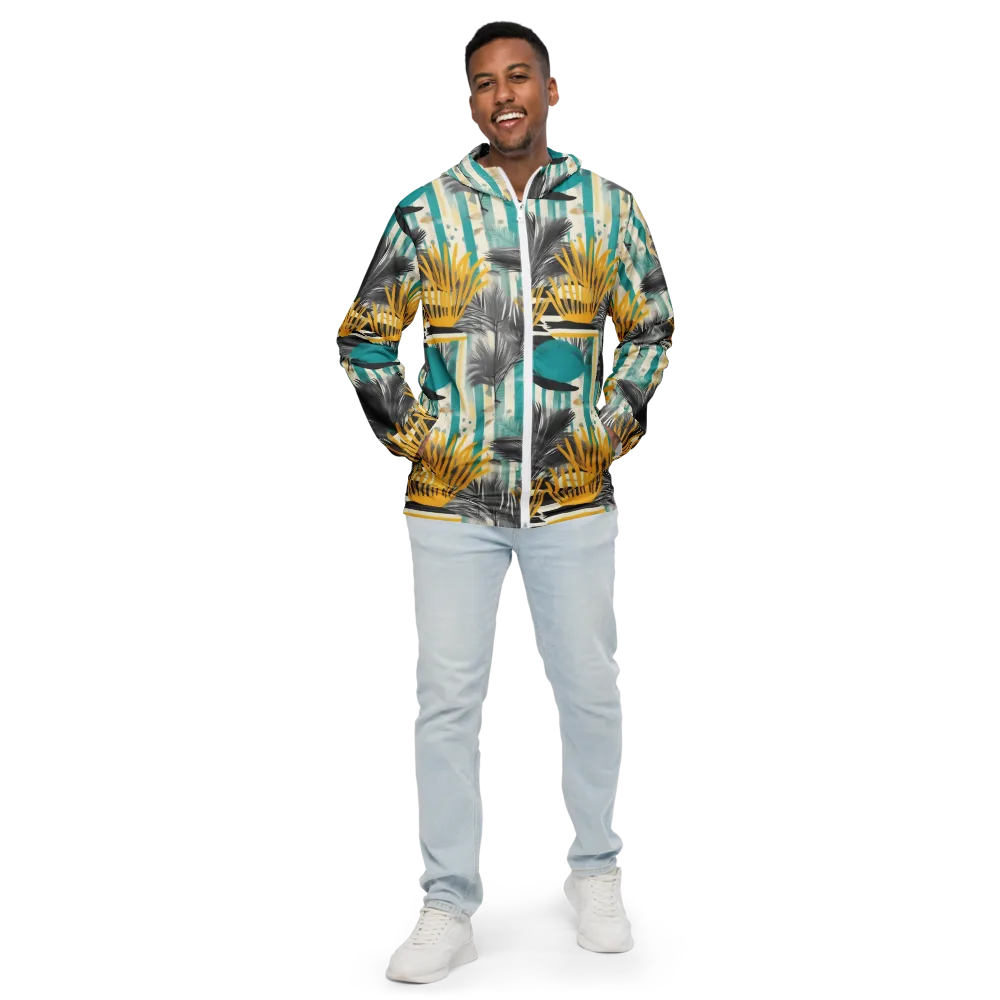Turmeric Canopy on Men's Windbreaker — Front