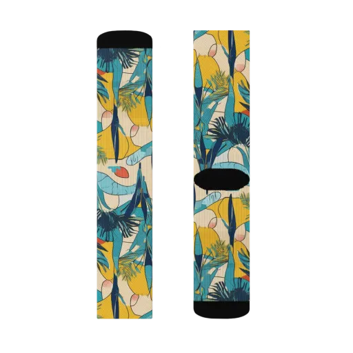 Jungle Schematic on a Socks