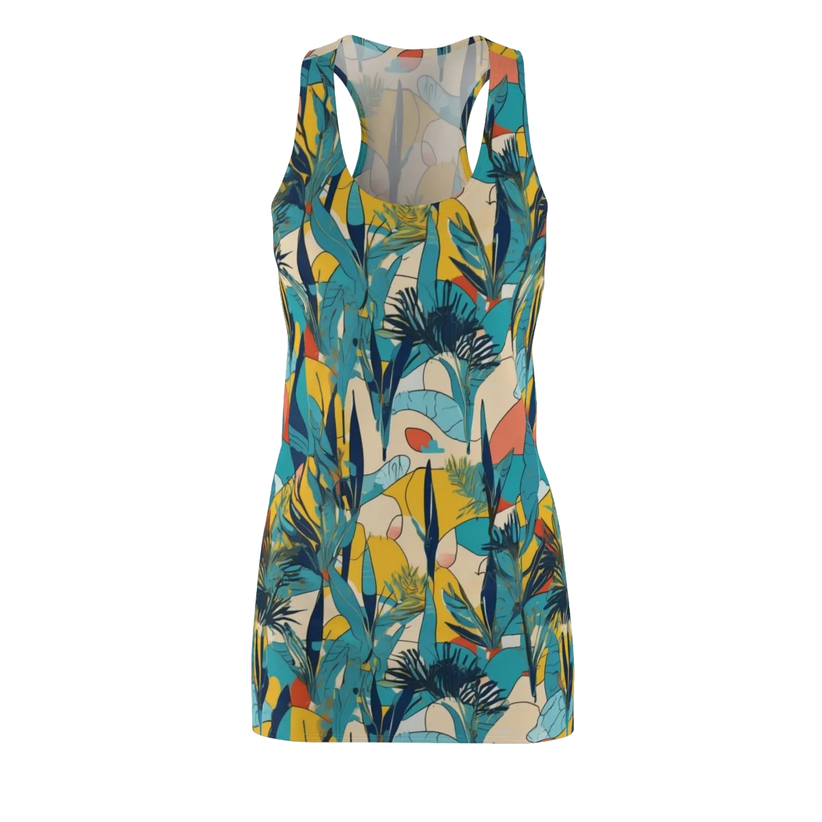 Jungle Schematic on Racerback Dress — Front