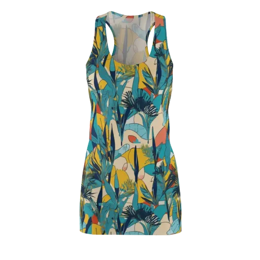 Jungle Schematic on a Racerback Dress