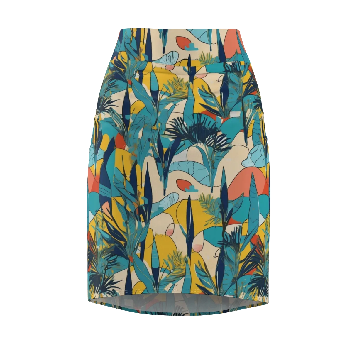 Jungle Schematic on Pencil Skirt — Front