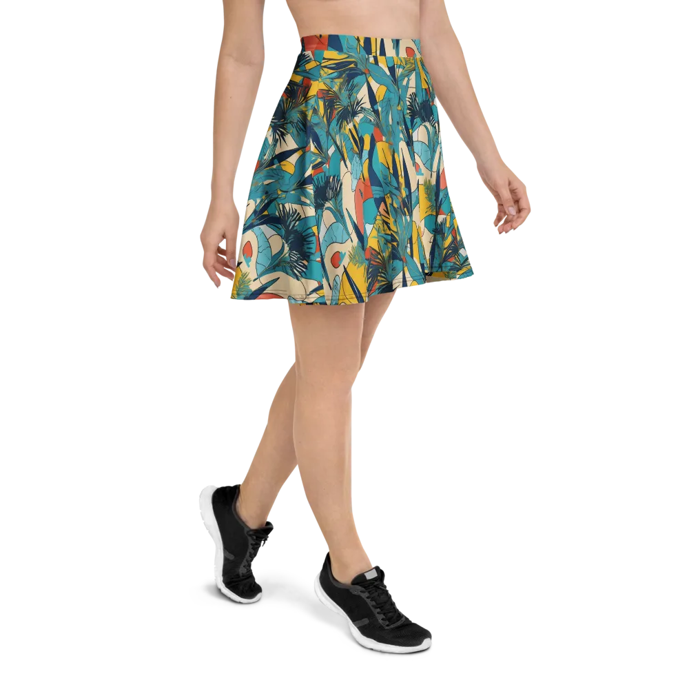 Jungle Schematic on Skater Skirt — Right