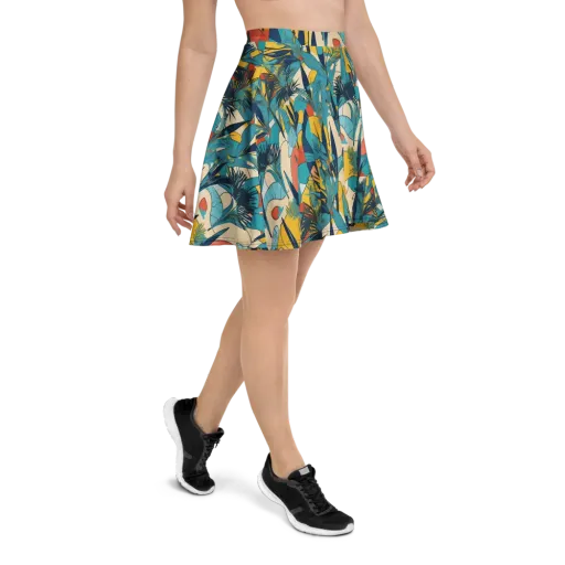 Jungle Schematic on a Skater Skirt