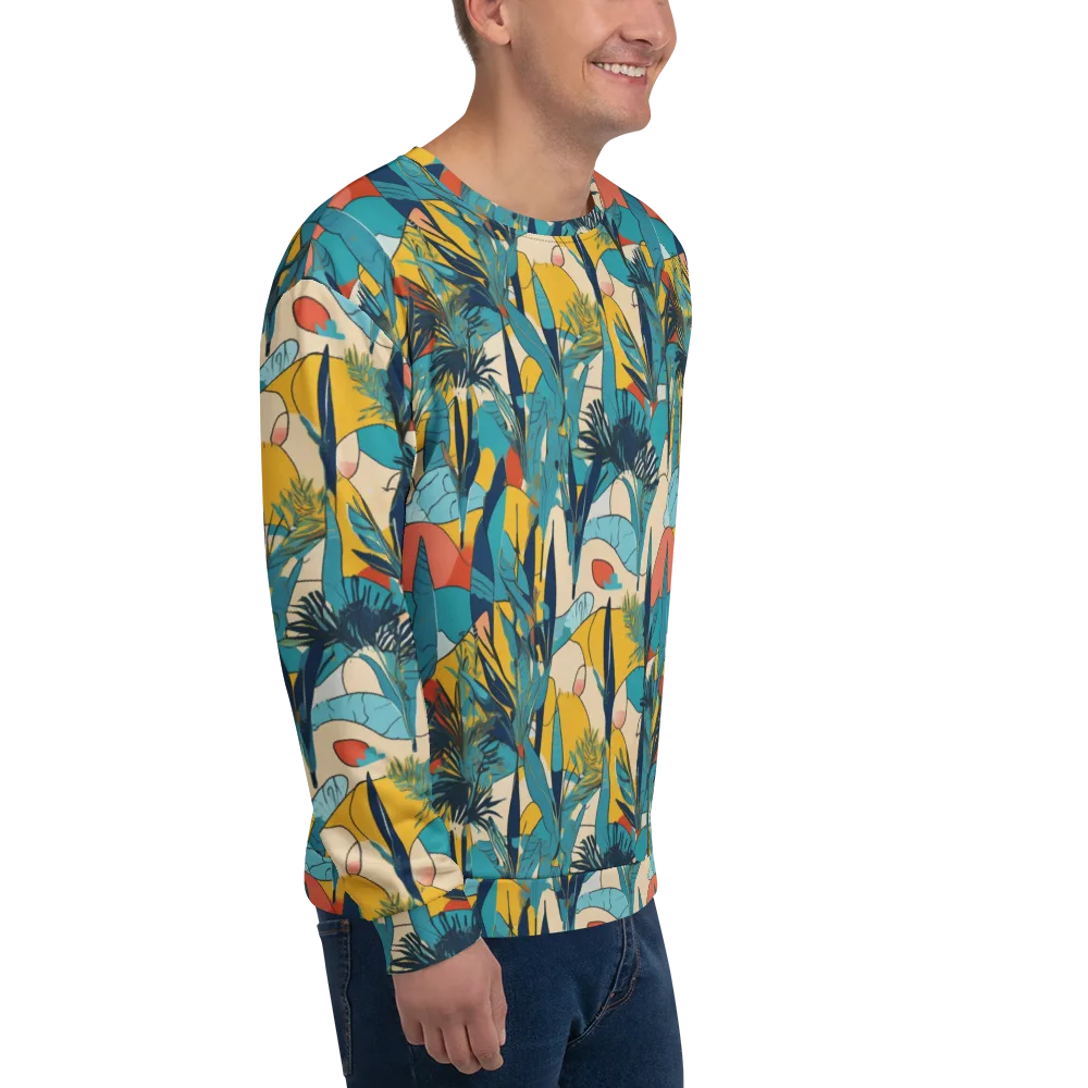 Jungle Schematic on Sweatshirt — Right Front