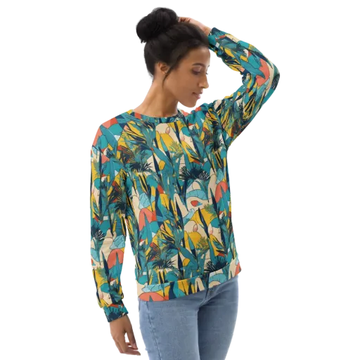 Jungle Schematic on a Sweatshirt