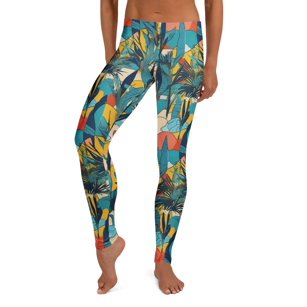 Jungle Schematic on Leggings — Front