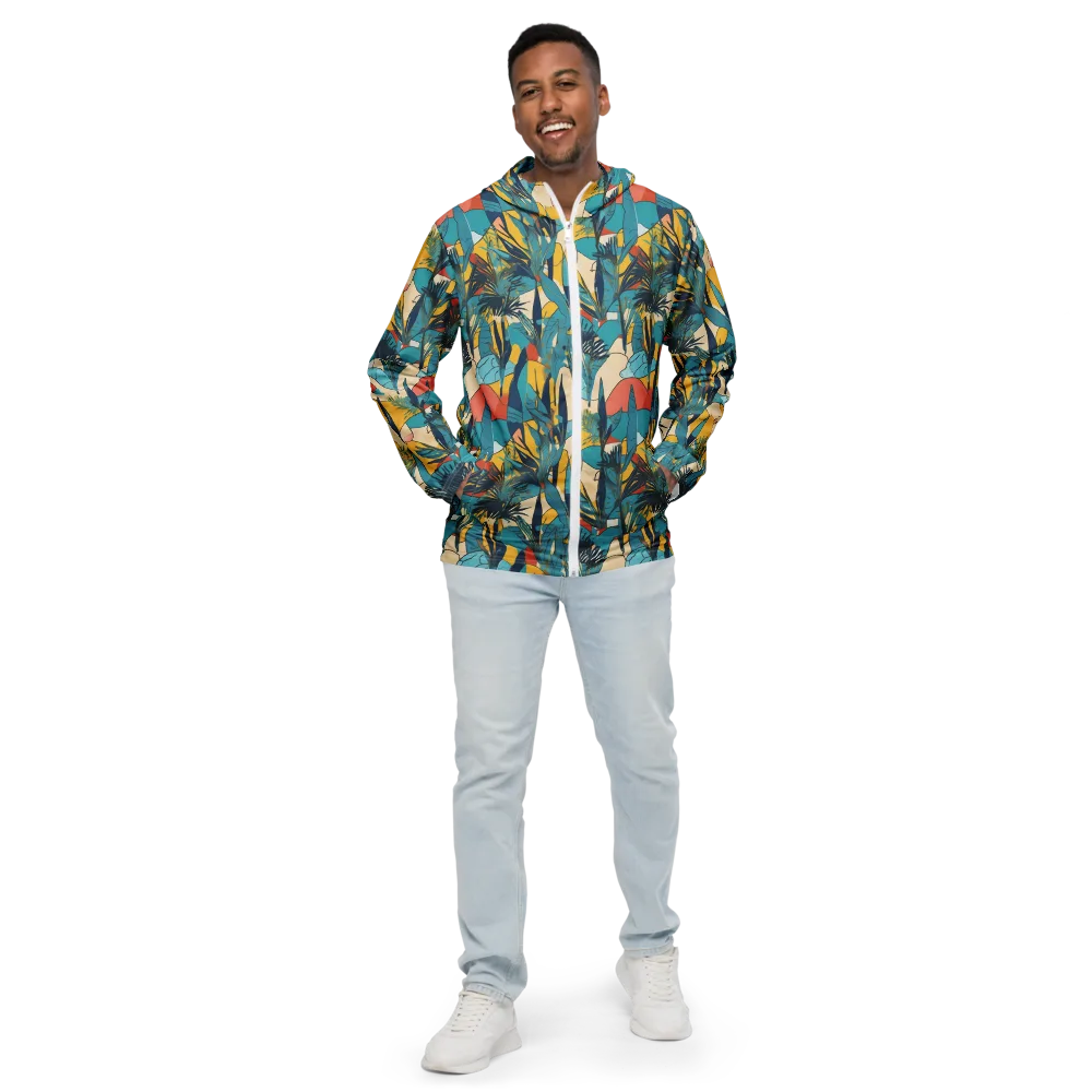 Jungle Schematic on Men's Windbreaker — Front