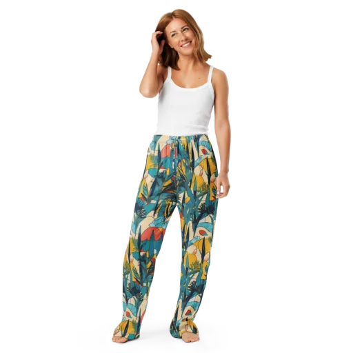 Jungle Schematic on a Women's Pajama Pants