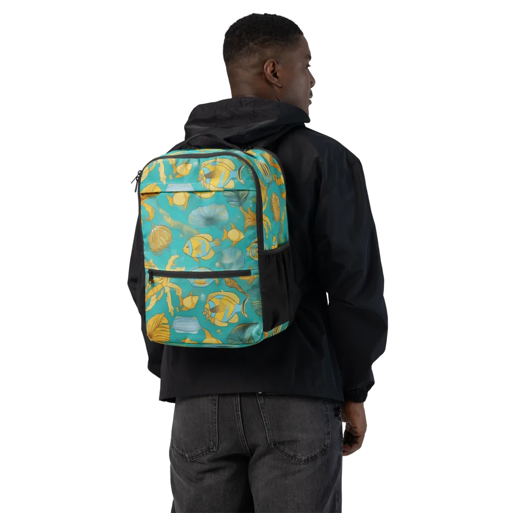 Sunlit Shoals on Utility Backpack — Back