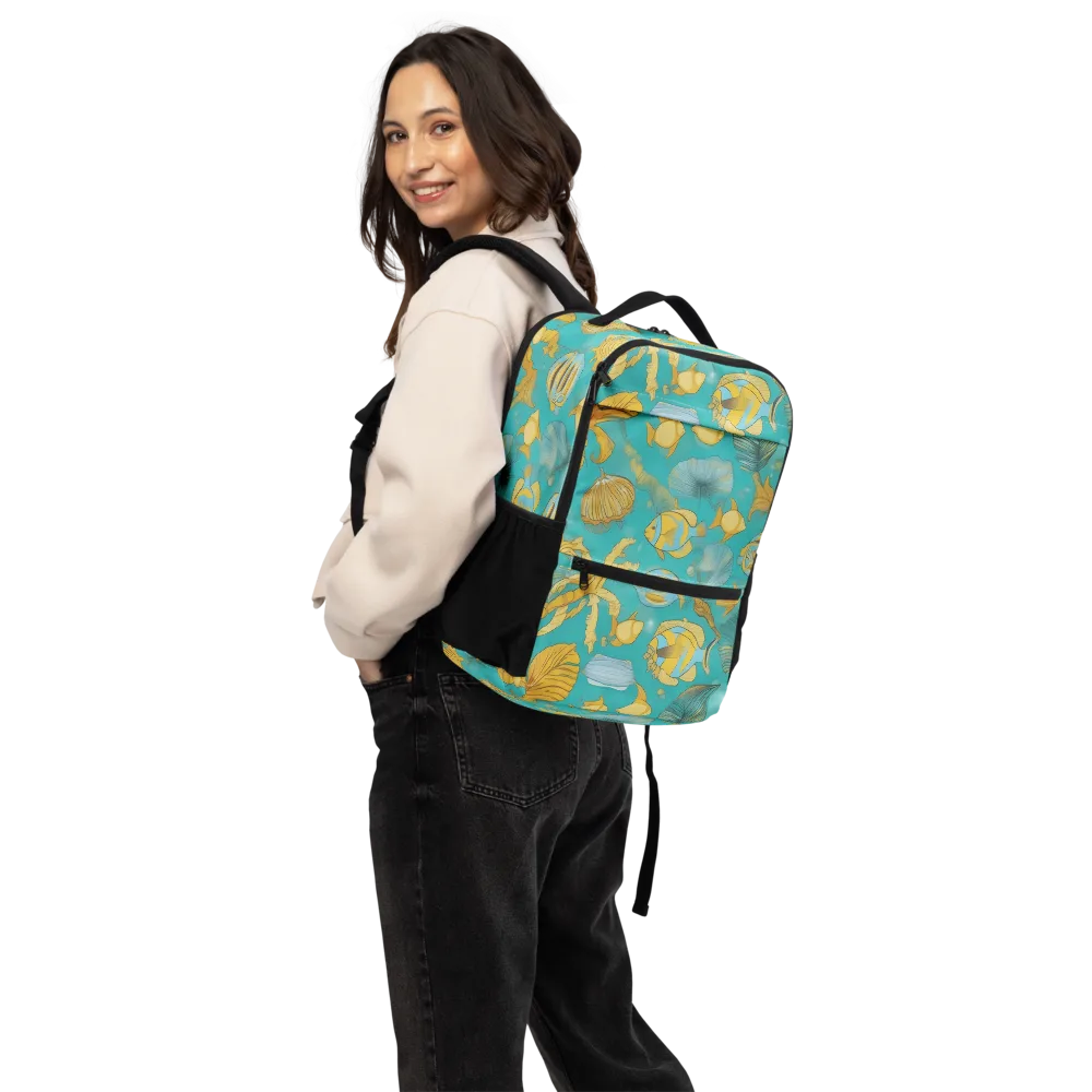 Sunlit Shoals on Utility Backpack — Back