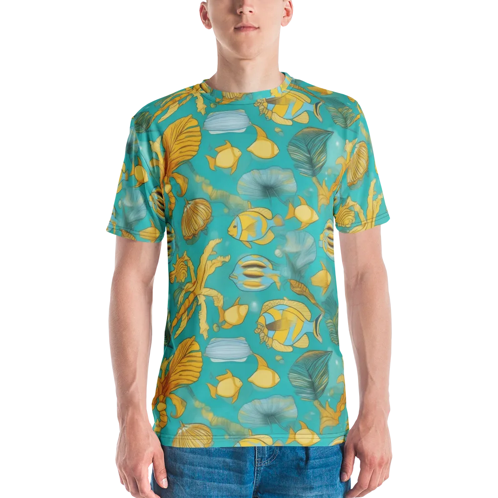 Sunlit Shoals on Men's Crew Neck T-Shirt — Front