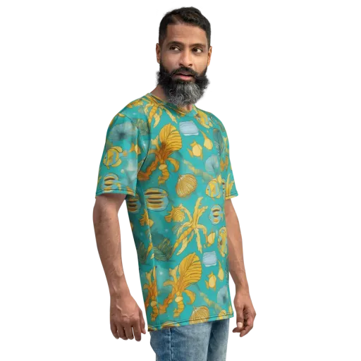 Sunlit Shoals on a Men's Crew Neck T-Shirt