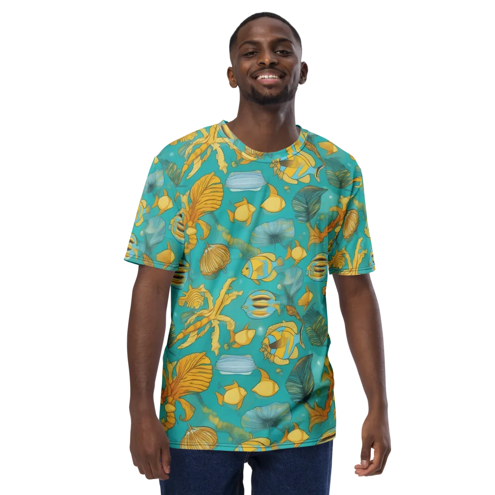 Sunlit Shoals on Men's Crew Neck T-Shirt — Front
