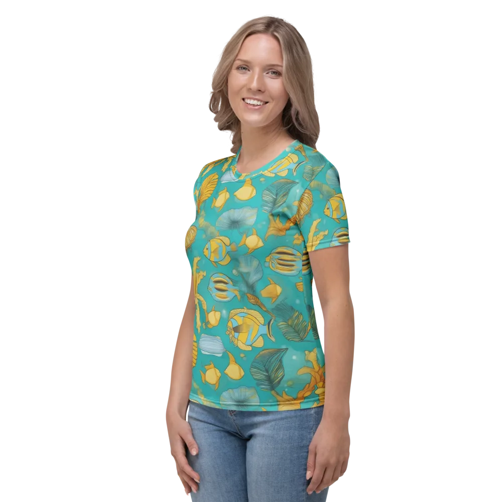 Sunlit Shoals on Women's Crew Neck T-Shirt — Left