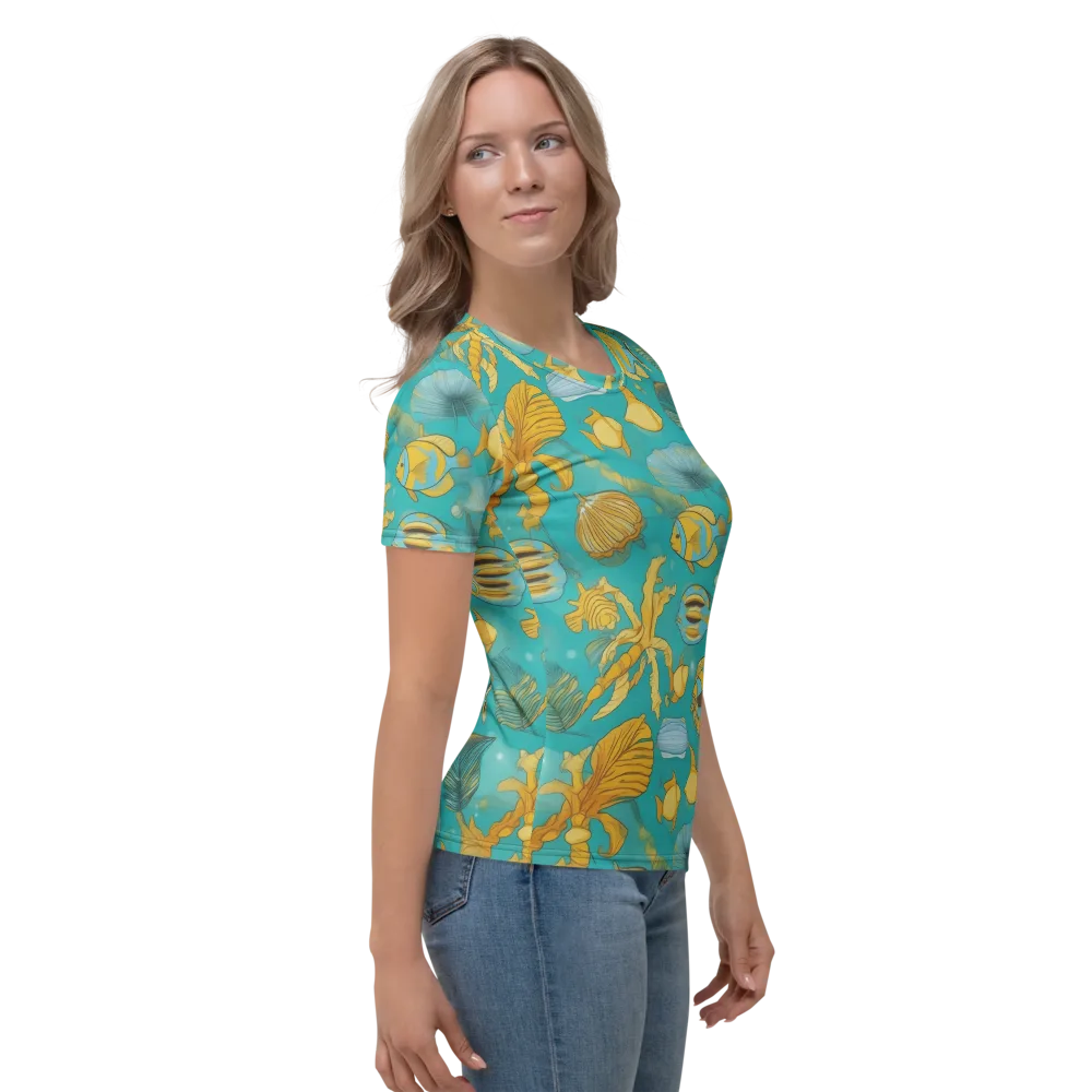 Sunlit Shoals on Women's Crew Neck T-Shirt — Right