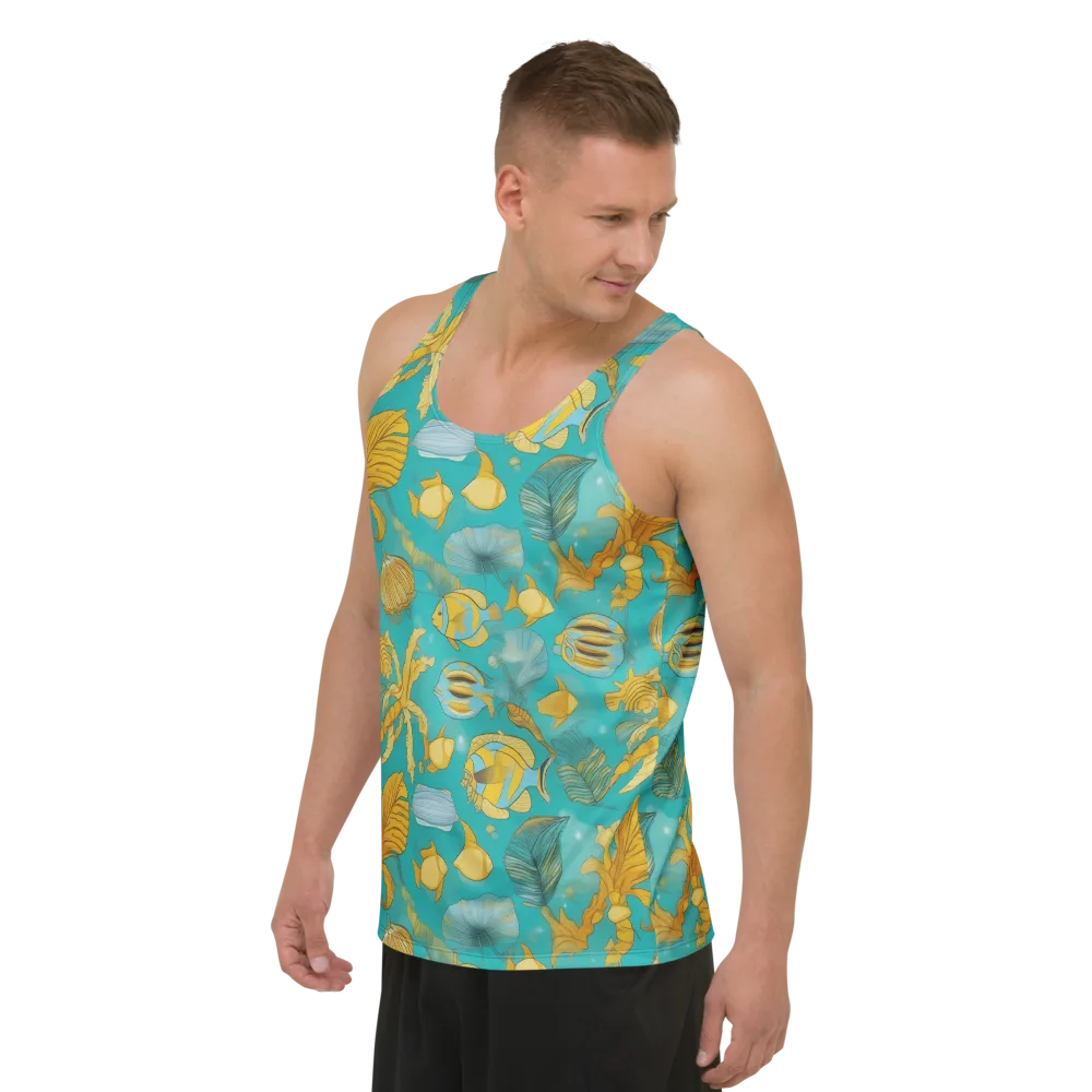 Sunlit Shoals on Men's Tank Top — Left Front