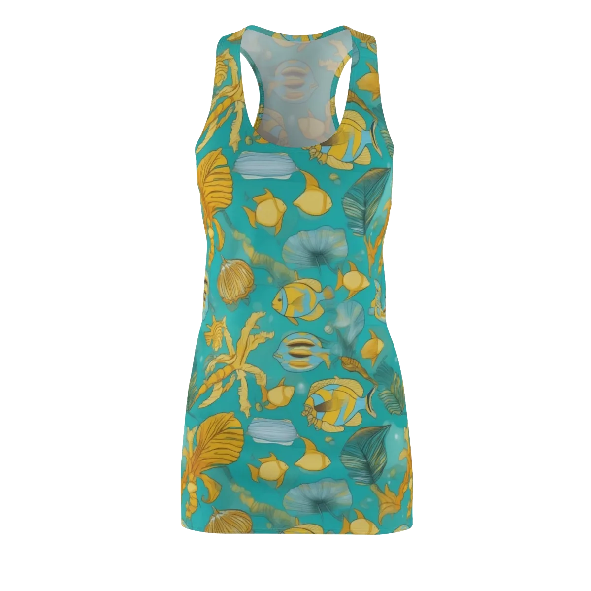 Sunlit Shoals on Racerback Dress — Front