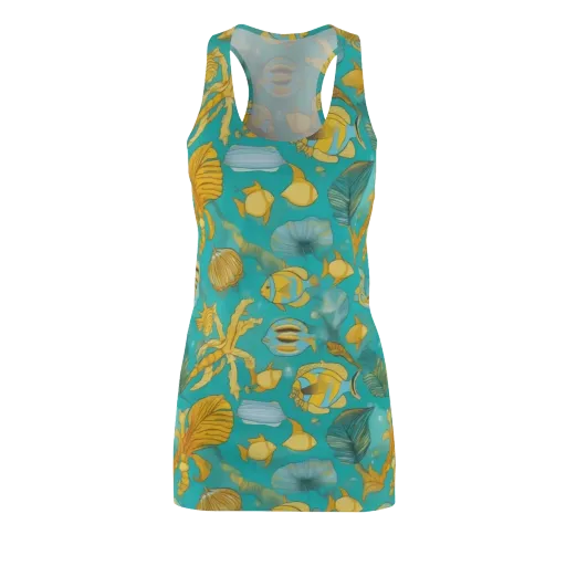 Sunlit Shoals on a Racerback Dress