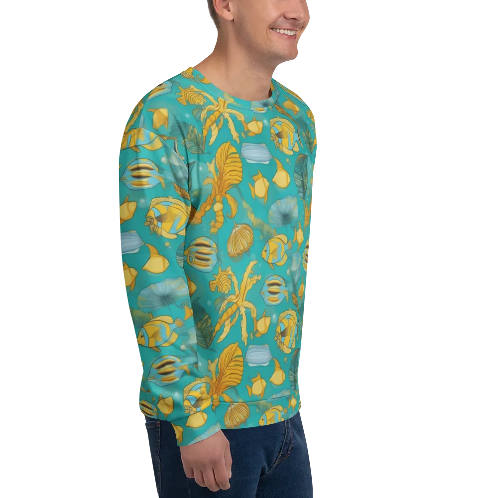 Sunlit Shoals on Sweatshirt — Right Front