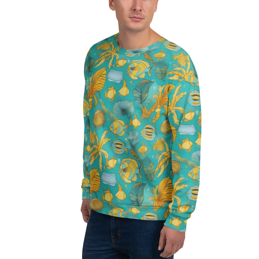 Sunlit Shoals on Sweatshirt — Left Front
