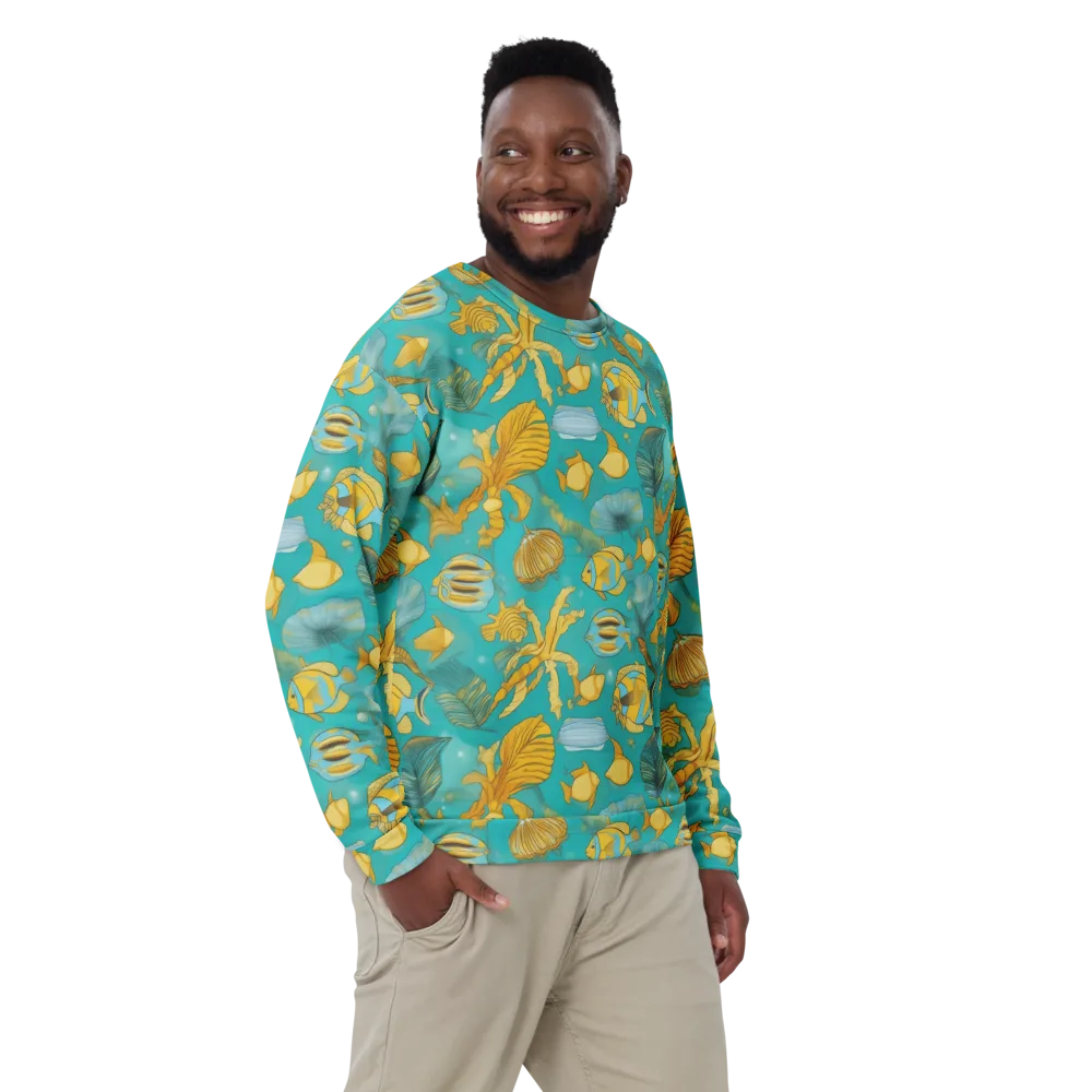 Sunlit Shoals on Sweatshirt — Front