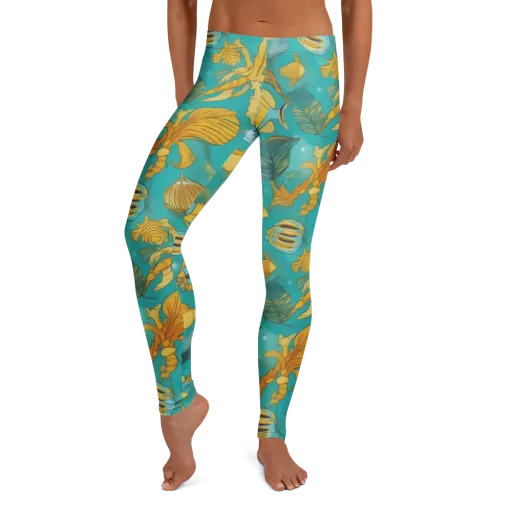 Sunlit Shoals on a Leggings