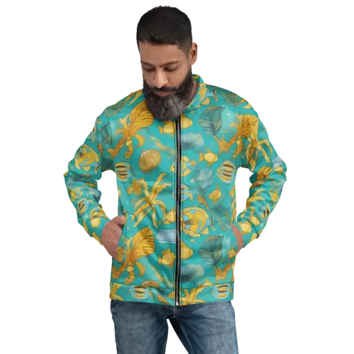 Sunlit Shoals on a Bomber Jacket
