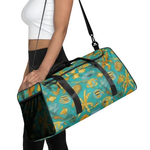 Sunlit Shoals on a Duffle Bag