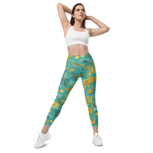 Sunlit Shoals on a Leggings with Pockets