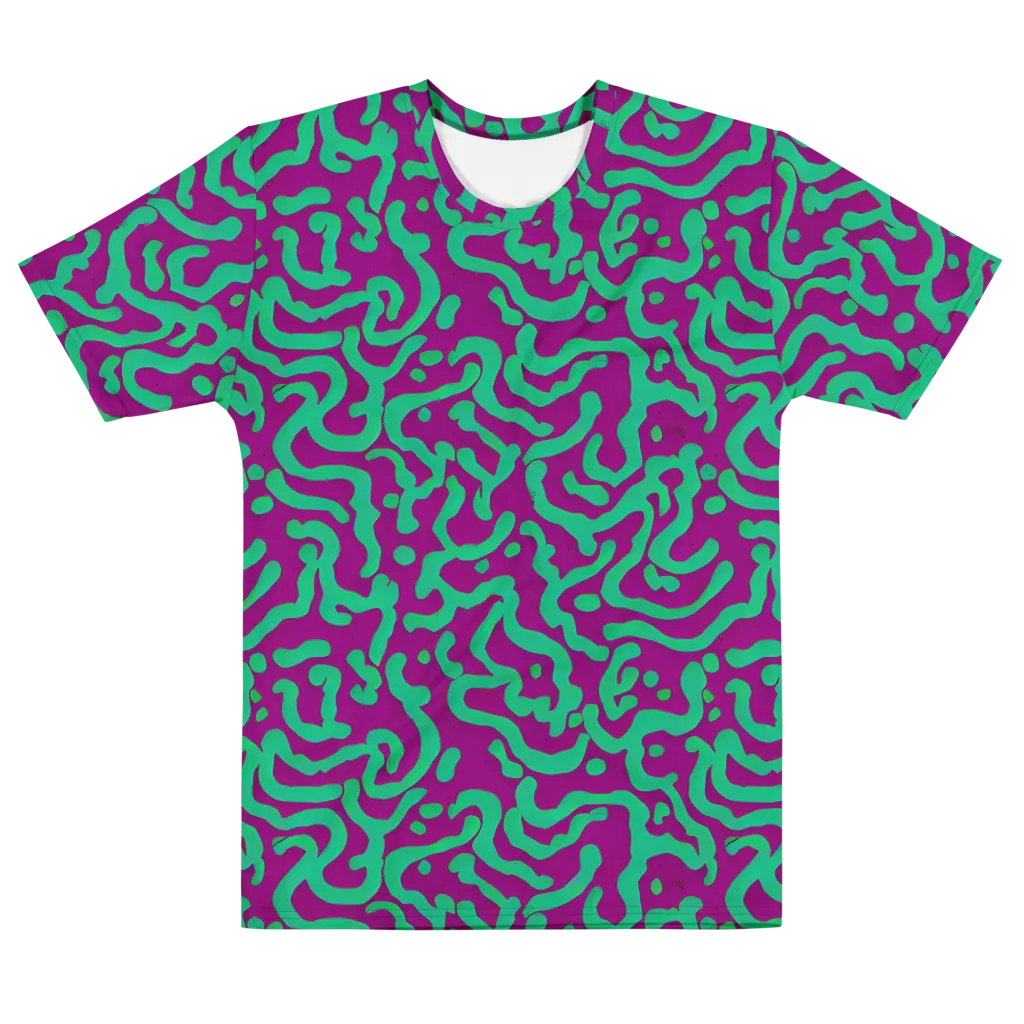 Ultraviolet Drift on Men's Cotton Crew Neck T-Shirt — Front