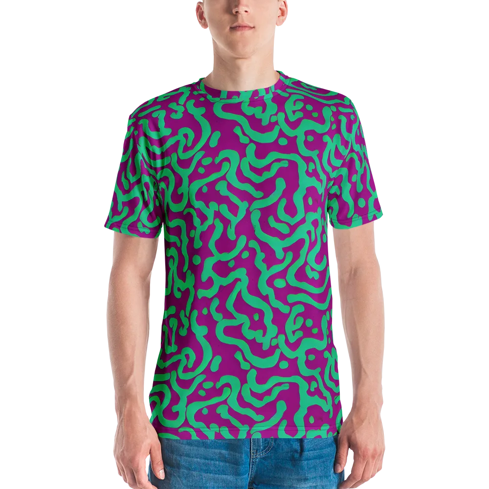 Ultraviolet Drift on Men's Crew Neck T-Shirt — Front