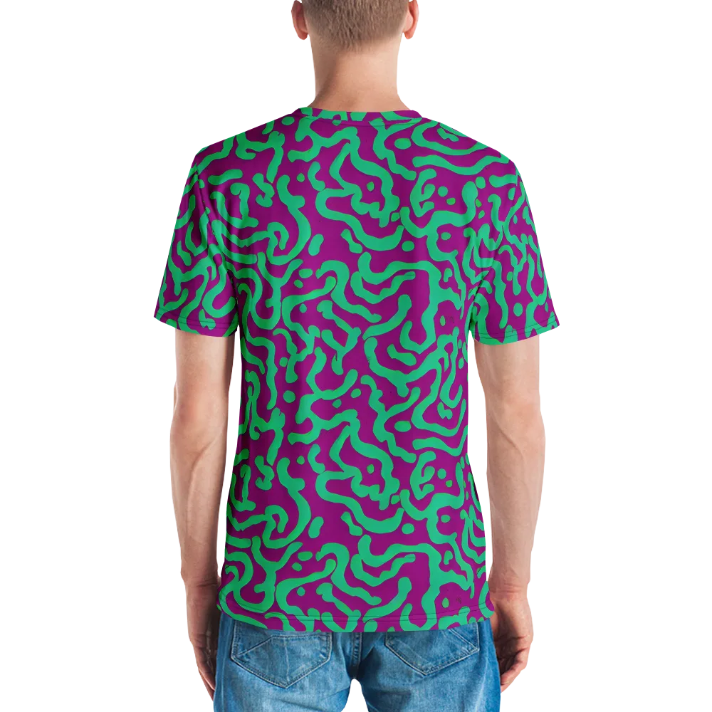 Ultraviolet Drift on Men's Crew Neck T-Shirt — Back
